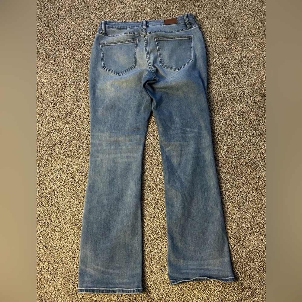 Lands' End Women's Blue Boot Cut Jeans - Picture 2 of 9